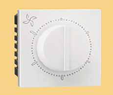 IndoAsian Make Shynora Fan Regulator 100 Watt 360 degree  2 Module White Color 