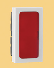 IndoAsian Make Shynora Flat (Indicator Red)  1 Module White Color 