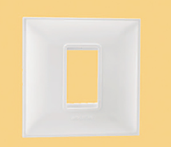 Indo Asian Make Shynora 1 Module Plate & Frame White Color