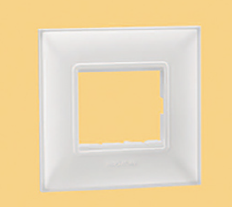 Indo Asian Make Shynora 2 Module Plate & Frame White Color