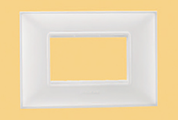 Indo Asian Make Shynora 3 Module Plate & Frame White Color