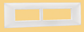 Indo Asian Make Shynora 9 Module Horizonatal Plate & Frame White Color