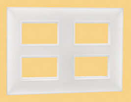 Indo Asian Make Shynora 12 Module Plate & Frame White Color