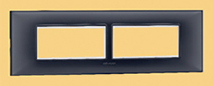 Indo Asian Make Shynora 8 Module Horizontal Plate & Frame Grey Color