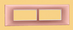 Indo Asian Make Shynora 8 Module Horizontal Plate & Frame Pink Color