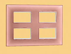 Indo Asian Make Shynora 12 Module Plate & Frame Pink Color