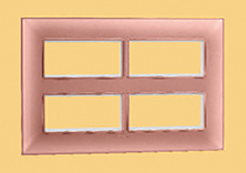 Indo Asian Make Shynora 16 Module Plate & Frame Pink Color