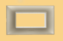 Indo Asian Make Shynora 4 Module Plate & Frame Milan Gold Color