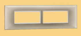 Indo Asian Make Shynora 8 Module Horizontal Plate & Frame Milan Gold Color