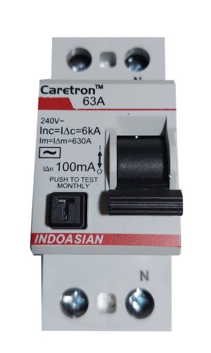 Indo Asian Make  Caretron 25A DP 100 MA RCCB