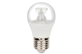 LED Round Clear Non Dimable 4.9W Yellow Screw Type (E27) 